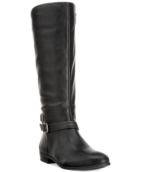 style  styleco faee tall boots   macys  black lyst
