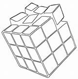 Rubiks Coloring4free Bestcoloringpagesforkids sketch template