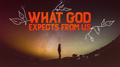 god expects