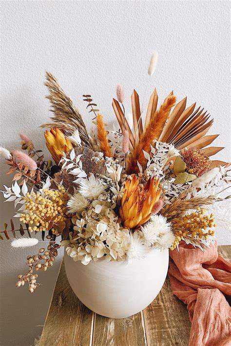terracotta dried flower arrangement ideas kurutulmus cicekler