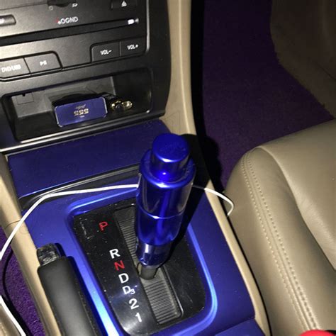 universal titanium cnc automatic car gear stick shift knob shifter lever button ebay