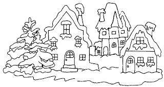 christmas landscape coloring pages learn  coloring