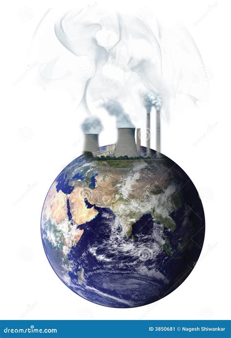 pollution stock illustration illustration  global pollution