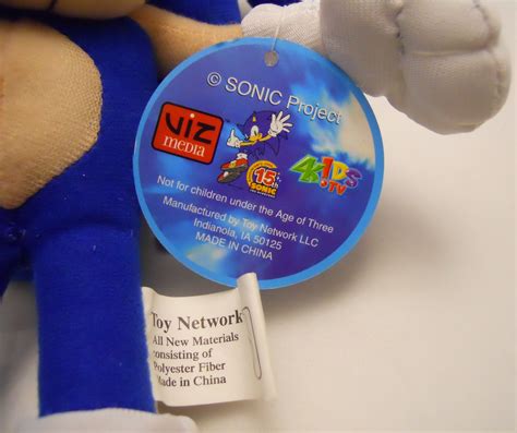 Sega Sonic X The Hedgehog Plush Doll 12 Large Viz Media