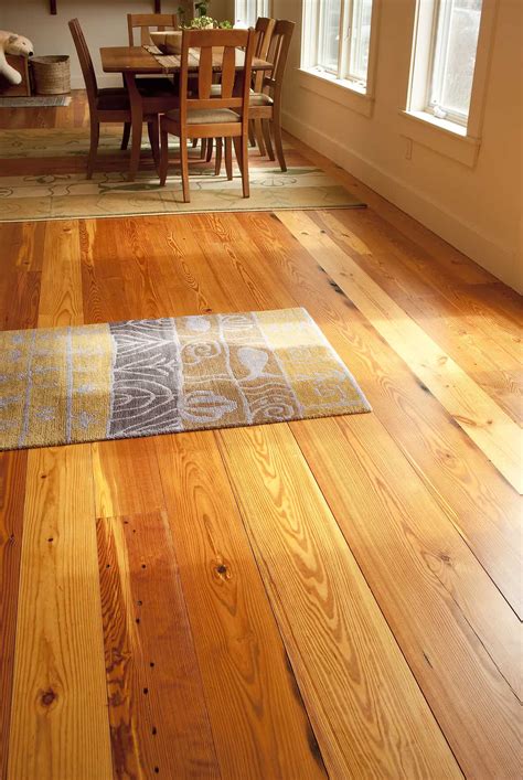 antique heart pine william  henry wide plank floors