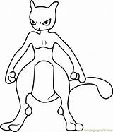 Mewtwo Armored Coloringpages101 Promos Sm Submitted Swsh Pokémon Mega sketch template
