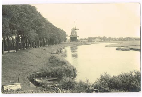 oude ansichtkaarten dokkum fotokaart met molen