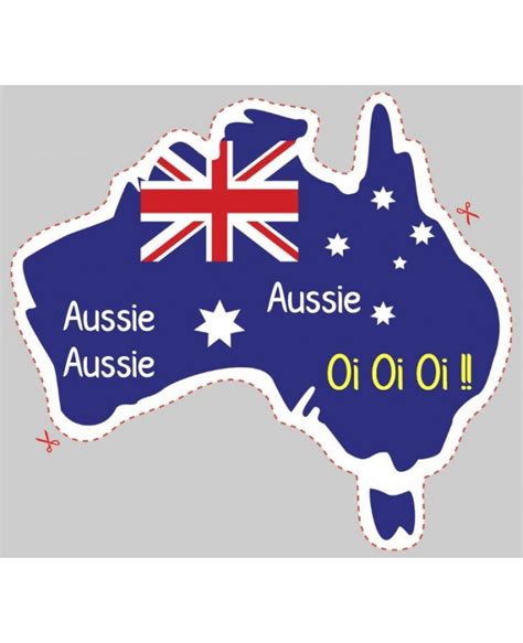 australia shaped label