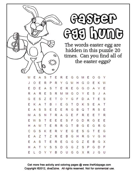 easter word searches printable intermediate