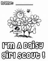 Scout Daisy Coloring Girl Pages Scouts Printable Meeting Daisies First Troop Color Getting Cookie Leader Printables Petal Started Mom Flower sketch template