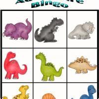 dino adventure bingo  dinosaur kids dinosaur theme preschool