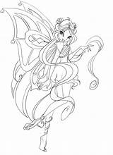 Winx Enchantix sketch template