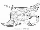 Stingray Coloring Pages Corvette Getcolorings Printable Color sketch template