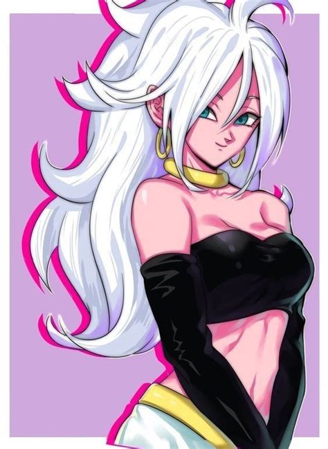 majin androide 21 androide dragones personajes femeninos