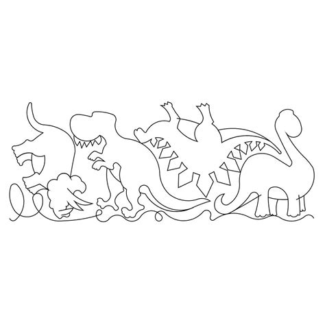 dinosaur border  digital pattern sweet dreams quilt studio