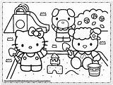 Coloring Pages Girls Kitty Hello Kids Cat Printable Mermaid Color Print Getcolorings Getdrawings sketch template
