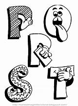 Colorat Literele Alfabetului Alfabet Fisa Desene Gadgets sketch template