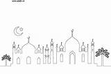 Adabi Colouring Mosque Printable London sketch template