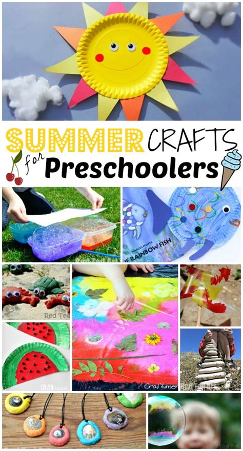 summer crafts  preschoolers red ted arts blog