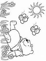 Pooh Winnie Coloringhome sketch template