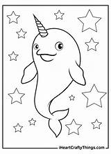 Narwhal Iheartcraftythings Bright sketch template