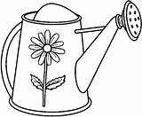 Watering Colouring Coloring4free Trowel Cans Sunflower Coloringsun sketch template