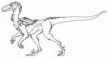 Deinonychus Kavik Kolorowanki Rex Outline sketch template