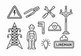 Lineman Liniero Assignment Vecteezy Vectorified sketch template