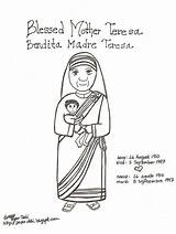 Calcutta Dali Saints Bendita Potrait sketch template