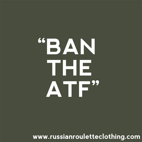 ban the atf shirt from russian roulette clothing jerking the trigger