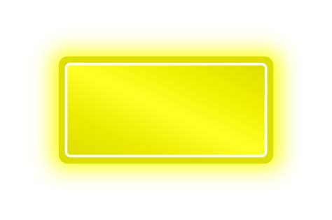 neon yellow rectangle banner neon rectangle  png