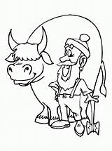 Bunyan Paul Coloring Pages Babe Ox Tall Tale Blue Drawing Print Popular Getdrawings sketch template