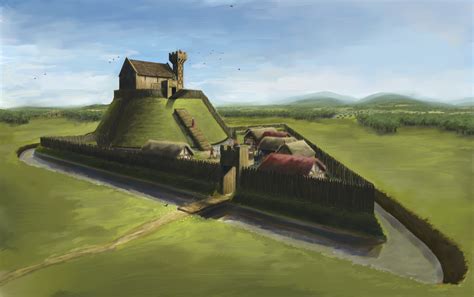 liniocht blog blog    odonoghue motte bailey castle illustration