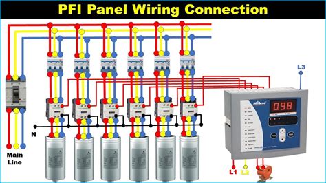 pfi panel wiring diagram power factor improvement pfi panel circuit diagram youtube