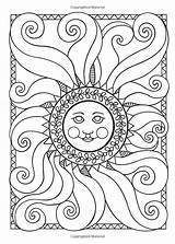 Coloring Adult Moon Pages Sun Stars Sheets Books Mandala Printable Color Quilling Amazon Dover Let Cat Together Publications Doodle Journals sketch template
