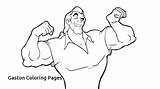 Gaston Coloring Pages Beast Beauty Colouring Getdrawings Searches Recent sketch template
