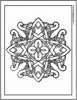 Celtic Coloring Pages Cross Adult Flower Vine Flowers Printable Vines Drawing Color Shape Colorwithfuzzy Knot Irish Getcolorings Designs Banner Knots sketch template