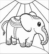 Circus Elephant Coloring Pages Printable Supplyme Color Getcolorings sketch template