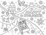 Coloring Holiday Pages Freecoloringpages Via sketch template