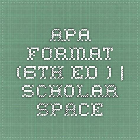 writing papers  format  ed scholar space