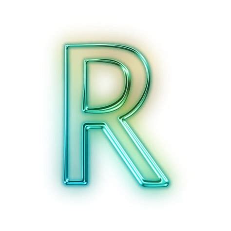 download free capital letter r glowing green neon icon ~ icons etc liked on polyvore featuring