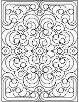 Coloring Dover Publications Book Pages Pattern Patterns Printable Kids Geometric Colouring Color Deco Samples Adults Designs Print Flowers Doverpublications Adult sketch template