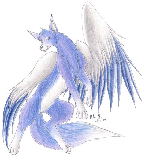 Winged Wolf By Purplelemon On Deviantart