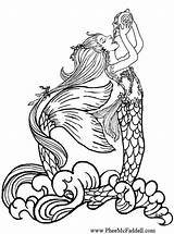 Sirena Mermaids sketch template