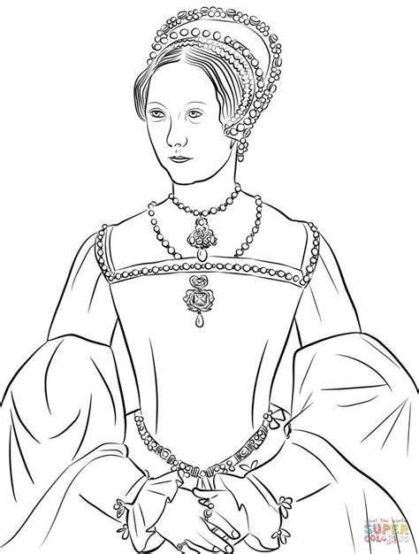 mary  tudor coloring page  printable coloring pages coloring