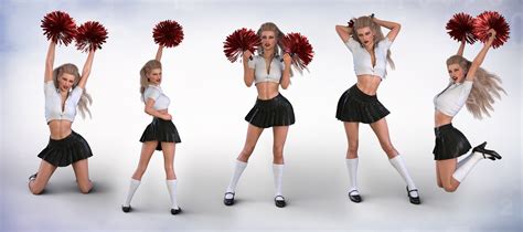 Z The Cheerleader Effect Props And Poses For Genesis 3 And 8 Female