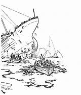 Titanic Sinking Coloring Pages Drawing Lifeboat Ship Book Getdrawings Survivor Printable Getcolorings sketch template