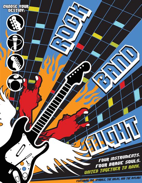 rock band posters  behance