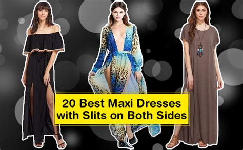 20 best maxi dresses with high slits on both sides to go sassy