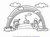 Rainbow Leprechaun Coloring Pages St Patricks Patrick Pot Gold Printable Getcoloringpages Girl Allkidsnetwork sketch template